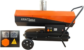 Nagrzewnică cu motorină 40 kW KraftDele KD5962, încălzire directă pentru hală, atelier, depozit și șantier - Img 7