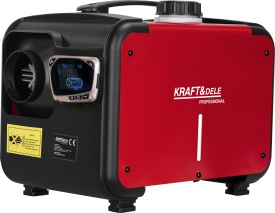 Nagrzewnică olei staționară KraftDele 9 kW KD5965 cu panou LCD, telecomandă și evacuare dirijată a aerului cald - Img 4