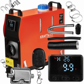 Nagrzewnică staționară diesel KraftDele KD11782, 9 kW, 12V, cu LCD și telecomandă, pentru vehicule, rulote și garaj - Img 2