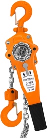 Palan manual cu pârghie și lanț KraftDele KD3503 – 0.75 tone, 2 metri, Oțel vopsit în câmp electrostatic
