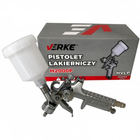 Pistol de vopsit pneumatic 0.8 mm pahar 125ml H2000P V81301 VERKE - Img 4