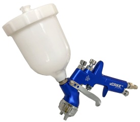 Pistol de vopsit pneumatic HVLP 1,4 mm VERKE PREMIUM LINE TT, rezervor 600 ml, pentru aplicare precisă și finisaj profesional - Img 6