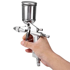 Pistol de vopsit pneumatic HVLP VERKE K-3, duză 0,5 mm, rezervor 200 ml, pentru finisaje și retușuri precise - Img 4
