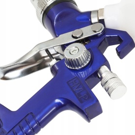 Pistol de vopsit pneumatic HVLP VERKE PREMIUM LINE cu 2 duze 1,4 mm și 1,7 mm, rezervor 600 ml - Img 3
