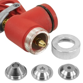 Pistol pneumatic pentru tencuit și zugrăvit VERKE 5L din aluminiu, cu duze interschimbabile 4/6/8 mm - Img 8