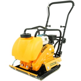 Placă compactoare unidirecțională Verke C80THC, motor 6,5 CP, 78 kg, cu roți transport și rezervor apă - Img 3