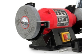 Polizor de banc Mar-Pol 1600W, 230V, 2950 rpm, pietre 150x25x32 mm, pentru ascuțire, șlefuire și curățare la uscat - Img 5