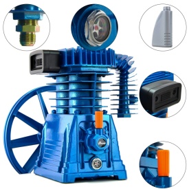 Pompa compresor de aer cu 2 pistoane de 90mm debit 960l/min 4-5 kW 10 bari Barracuda B-AC2090H - Img 8