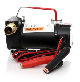 Pompa electrică 24V pentru transfer motorină și ulei KraftDele KD1160, portabilă, cu filtru extern și valvă - Img 4