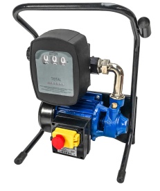 Pompa electrică de transfer combustibil VERKE YBV-600T, mini distribuitor portabil 600 W, 40 l/min, cu pistol automat și contor - Img 2