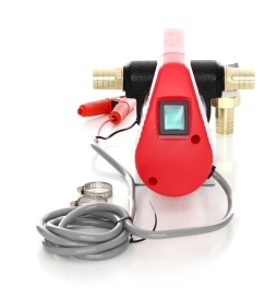 Pompa electrică portabilă 24V pentru transfer motorină, ulei și kerosen KraftDele KD1169, cu filtru extern - Img 3