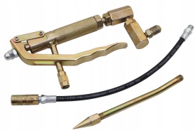 Pompa pneumatică de gresare 12L cu furtun 4 m și roți, pentru ungere sub presiune, model V86140 MaxRom - Img 8