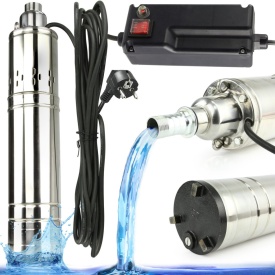 Pompa submersibilă cu șurub Mar-Pol QGD-1.5-120-1.1 M799132 pentru apă curată, 1,1 kW, 70 m, cablu 10 m