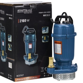 Pompa submersibilă KraftDele KD767 2100W pentru apă curată și ușor murdară, debit 12.500 l/h, înălțime refulare 18 m - Img 2