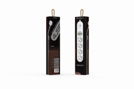 Prelungitor electric KraftDele KD4030 cu 4 prize, 4 porturi USB și cablu de 2 m, cu protecție la suprasarcină - Img 5