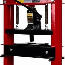 Presă hidraulică de atelier 20T KraftDele KD329, cu pompă manuală și platformă reglabilă pe 8 niveluri - Img 4