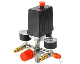 Presostat compresor aer cu 2 cai cuple rapide si supapa 8 bari 230V XD11270