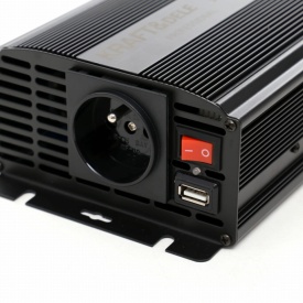 Priză invertor auto 24V la 230V KraftDele KD1253, 500W putere continuă, 1000W vârf, port USB 5V/2A - Img 12