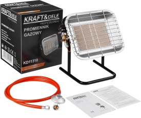 Promiennik gazowy cu suport KraftDele KD11310, 4,5 kW, reglaj continuu, pentru atelier, garaj și terasă - Img 10