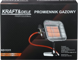 Radiantă pe gaz 4,5 kW KraftDele KD11311, cu montare pe butelie și reglaj continuu al încălzirii - Img 11