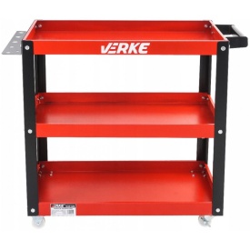 Raft metalic mobil pentru scule atelier 3 rafturi 70x74mm VERKE V33120 – Kraft&Dele