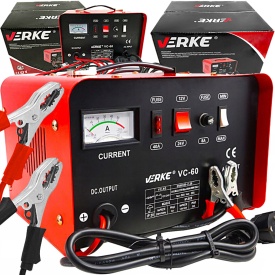 Redresor auto 12V/24V MaxRom VC-60, 30A, pentru acumulatori plumb-acid 120-350Ah, cu ampermetru și protecții integrate