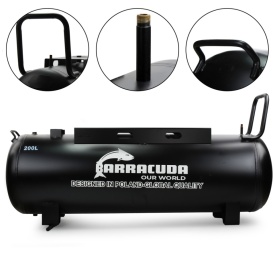 Rezervor Aer Comprimat 200L, Orizontal, 13.2 Bari Maxim Barracuda B-AC0141