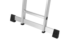 Scară articulată din aluminiu cu platformă KraftDele KD4070, 4x3 trepte, înălțime maximă 346 cm - Img 5