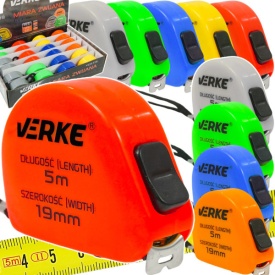 Set 24 rulete retractabile MaxRom 5 m x 18 mm, în culori diferite, cu bandă din oțel și protecție nylon - Img 7
