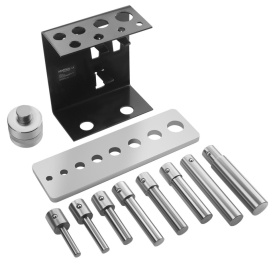 Set adaptoare cu pini pentru presă hidraulică 2T-20T KraftDele KD5877, din oțel călit, pentru lucrări precise în atelier - Img 5