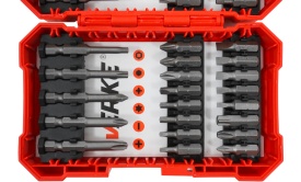 Set biți profesional Verke 42 piese, Torx, imbus și plați, din oțel crom-vanadiu, cu adaptor magnetic și cutie de depozitare - Img 2