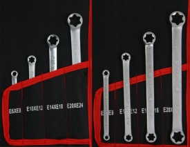 Set chei combinate și inelare Mar-Pol 47 piese din oțel Chrome Vanadium, cu etui rulabil pentru atelier și uz universal - Img 8