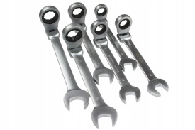 Set chei fixe-combinate cu clichet Mar-Pol 22 piese, 6-32 mm, chei îndoite din oțel CrV, în valiză - Img 9