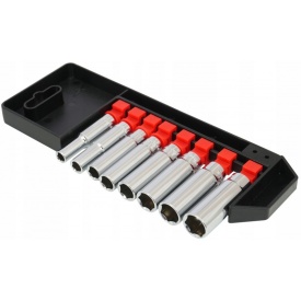 Set chei tubulare 1/4" varianta lunga 6-13mm 8 elemente VERKE V39097 – Kraft&Dele