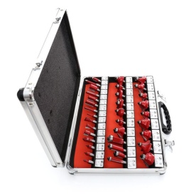 Set de 35 freze pentru lemn diferite profile KraftDele KD10280 TBC