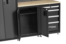 Set mobilier atelier profesional KraftDele KD5862 – dulapuri, sertare, panou perforat și banc de lucru - Img 6