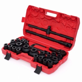 Set nasadki udare 12 colțuri 3/4 inch, 26 piese, Cr-Mo, cu valiză, KraftDele KD11759 pentru atelier și service auto - Img 3
