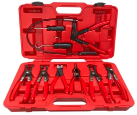 Set profesional 9 piese clești pentru coliere de strângere auto MaxRom, pentru furtunuri, coliere elastice, CLIC și CLIC-R - Img 2