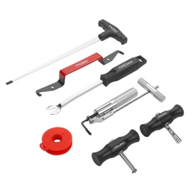 Set profesional KraftDele pentru decuparea parbrizelor și geamurilor auto, 7 piese, cu etui din plastic, KD11879 - Img 4
