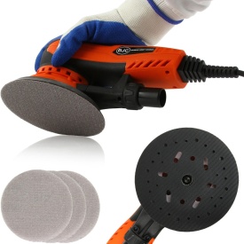Șlefuitor excentric electric 150 mm Mar-Pol B90210, 350W, reglaj 4000-10000 rpm, conectare aspirare praf - Img 8