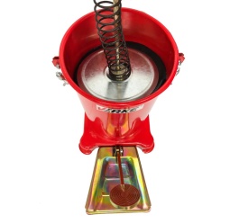 Smarniță cu pedală 15L și furtun 4 m pentru ungere sub presiune, rezervor metalic, model V86132 MaxRom - Img 6
