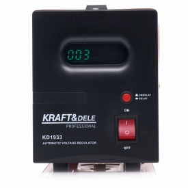 Stabilizator de tensiune AVR 2000VA 230V KraftDele KD1933 pentru protecția echipamentelor electrice și electrocasnicelor - Img 2