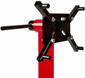 Stand motor și cutie de viteze KraftDele KD1360, 400 kg, cap rotativ 360°, pliabil, cu roți metalice - Img 5