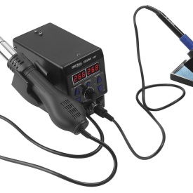 Stație de lipire și sudură plastic cu aer cald KraftDele KD3464, reglaj temperatură și debit, afișaj LED, set accesorii - Img 11