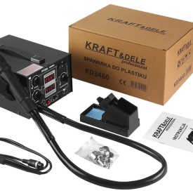 Stație de lipit și aer cald pentru plastic KraftDele KD3460, cu reglaj precis al temperaturii și afișaj LED - Img 2