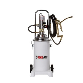 Stație pneumatică de gresare Mar-Pol M78057, 15L, pentru utilaje cu kalamită, furtun 5 m și pistol rotativ - Img 9