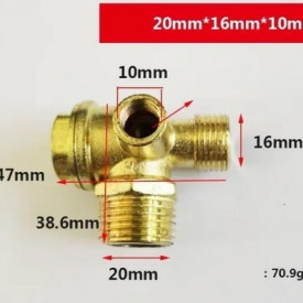 Supapa de retur compresor 1/2" - 3/8" - 1/8" CH134 - Img 1