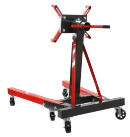 Suport mobil montaj motor Mar-Pol 900 kg (2000 lbs), cu suport rotativ și roți pentru atelier auto - Img 5
