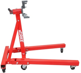 Suport mobil pentru montaj motor și cutie de viteze 900 kg MaxRom, cu cap rotativ 360° și 5 roți metalice pivotante - Img 3