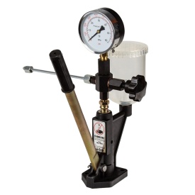 Tester pentru capete de injectoare diesel Mar-Pol M57686, 0-600 bar, cu manometru, rezervor și 2 adaptoare - Img 12